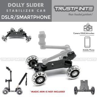 Dolly Slider Camera Car Stabilizer Universal For Dslr Mirrorless Action Cam Smartphones