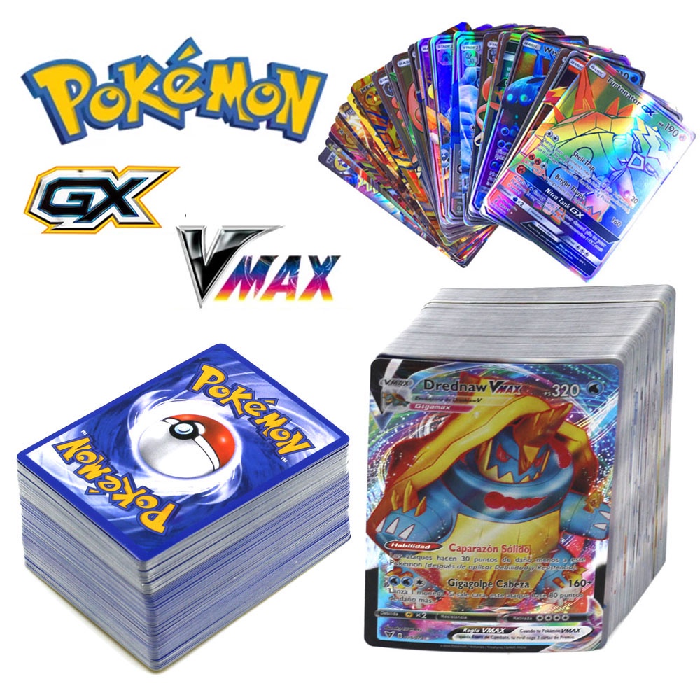 Versatile Quality Customized 100 Pcs Pokemon Cards VMAX MEGA GX EX Reliable Have - Image 3