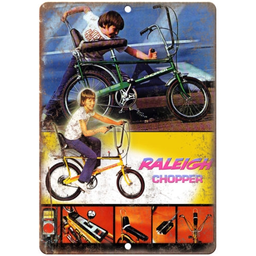 Raleigh Chopper Bicycle Bmx Vintage Ad Reproduction Metal Sign Shopee Malaysia