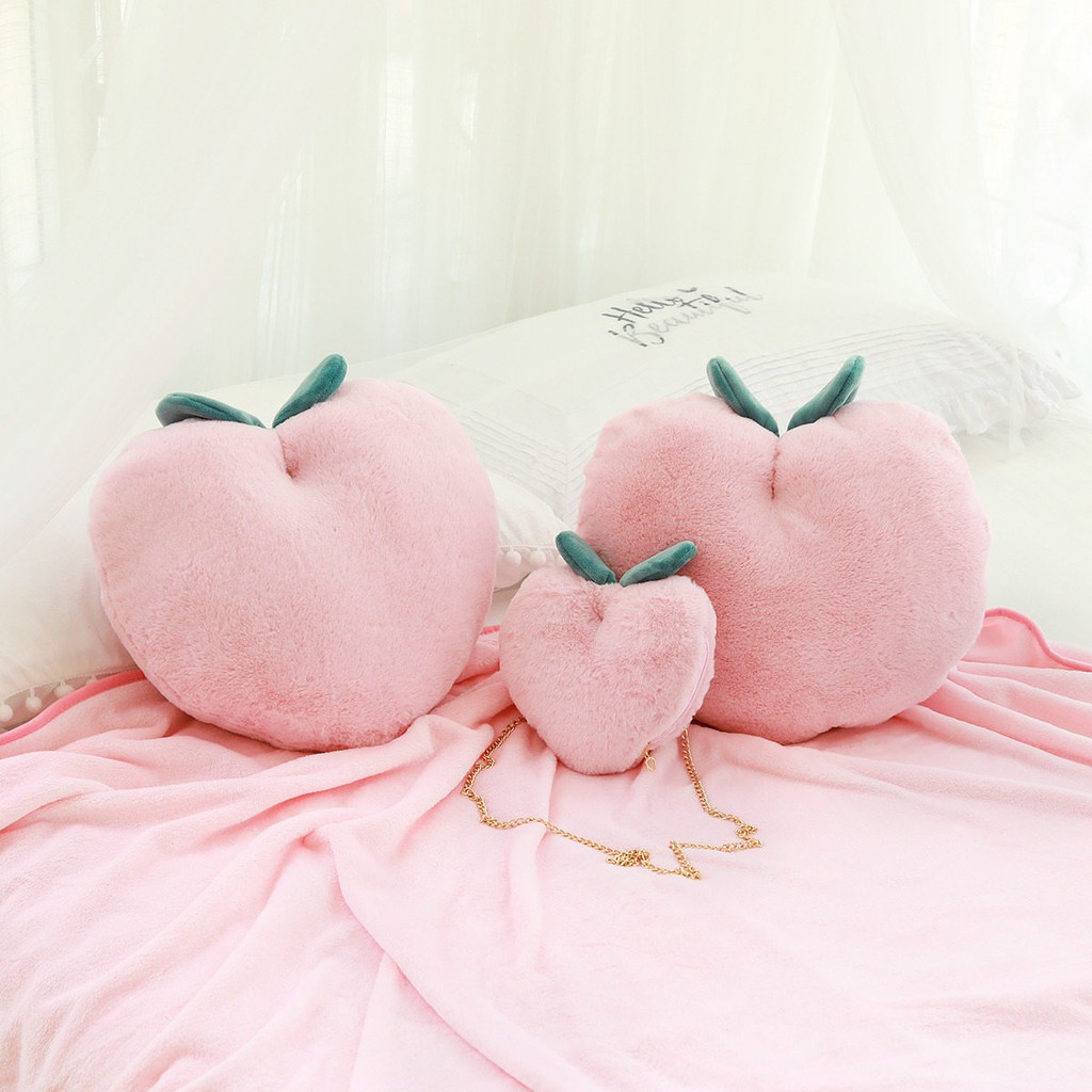 peach emoji plush