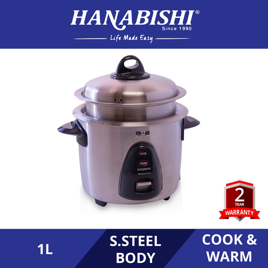 Hanabishi stainless outlet steel rice cooker