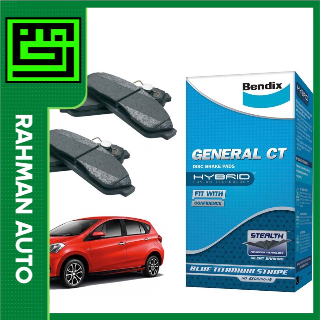 12 BULAN WARRANTY BENDIX FRONT BRAKE PADS MYVI 2018+ NEW D20N PERODUA