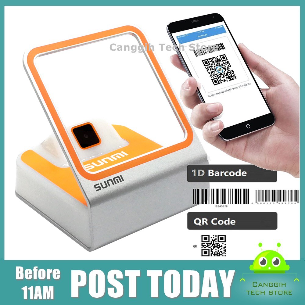 SUNMI Blink Barcode Scanner 2D QR Code Scan Reader Ewallet Payment