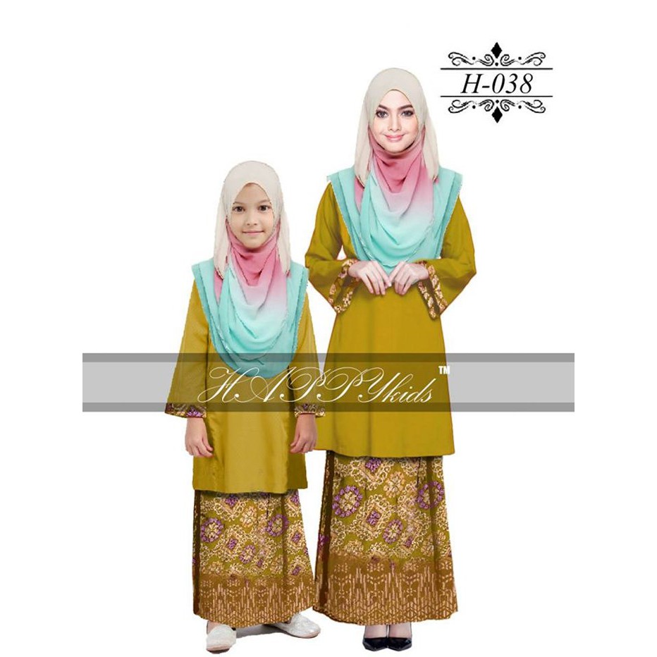 Baju Kurung Songket Kanak kanak by HAPPYKIDS yellow Baju Kurung Songket Kanak kanak by HAPPYKIDS yellow