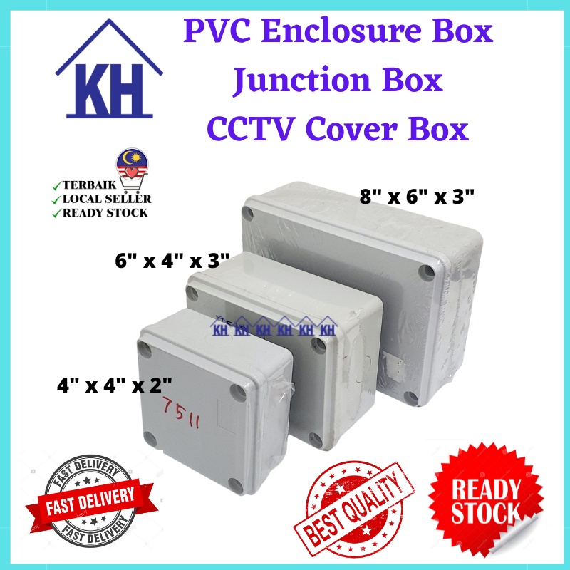 PVC Enclosure Box Junction Box / PVC Junction Box / CCTV Camera Cover Box [ Suitable For Outdoor