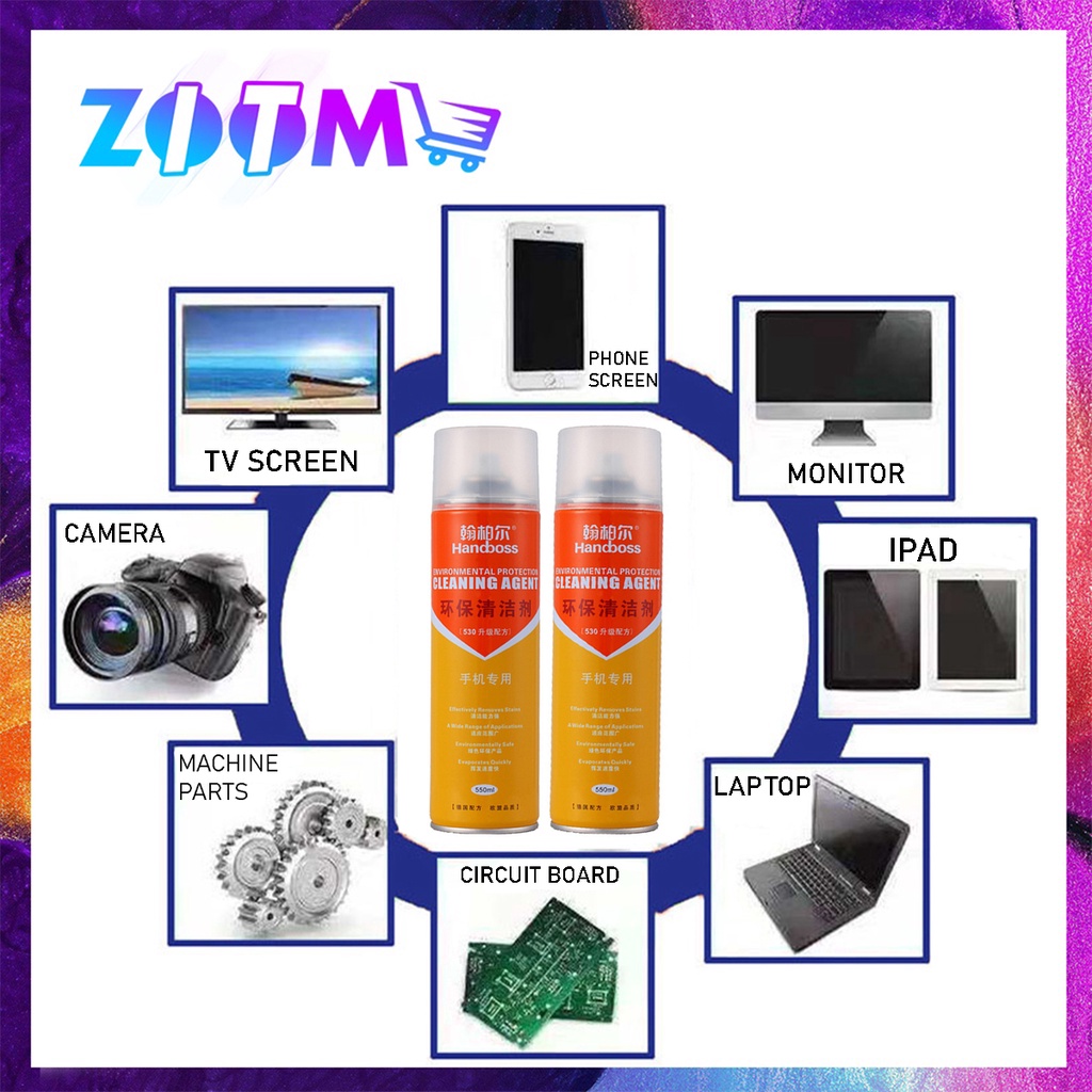 530 550ML ELECTRONIC CONTACT CLEANER LIQUID FOR ANY LCD BOARD Shopee