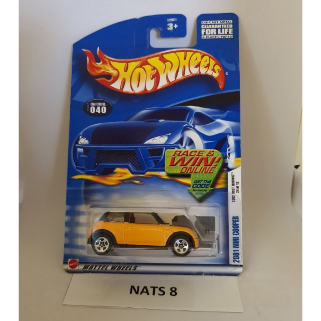 hot wheels 2001 mini cooper