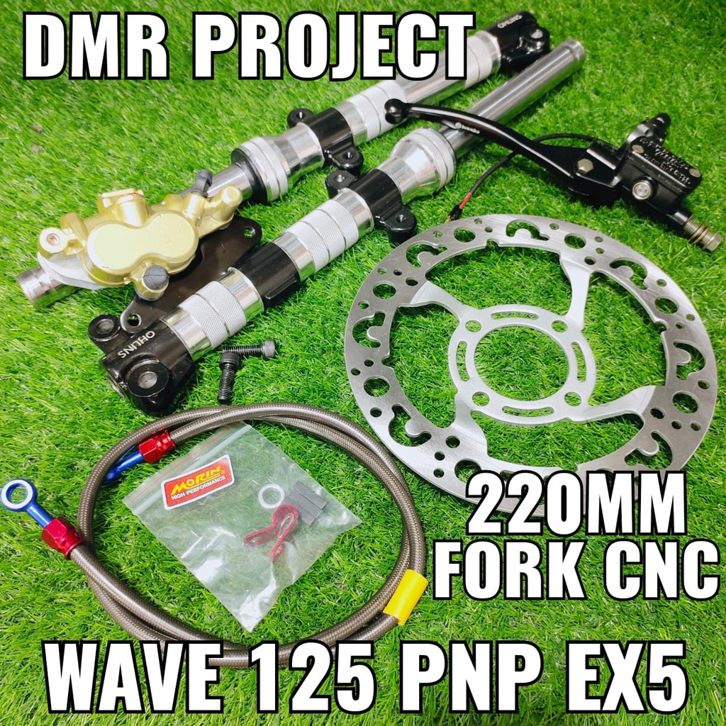 WAVE125 PNP EX5 BRAKE SYSTEM SET 220MM DISC SIAM MASTER PUMP SOROK EX5