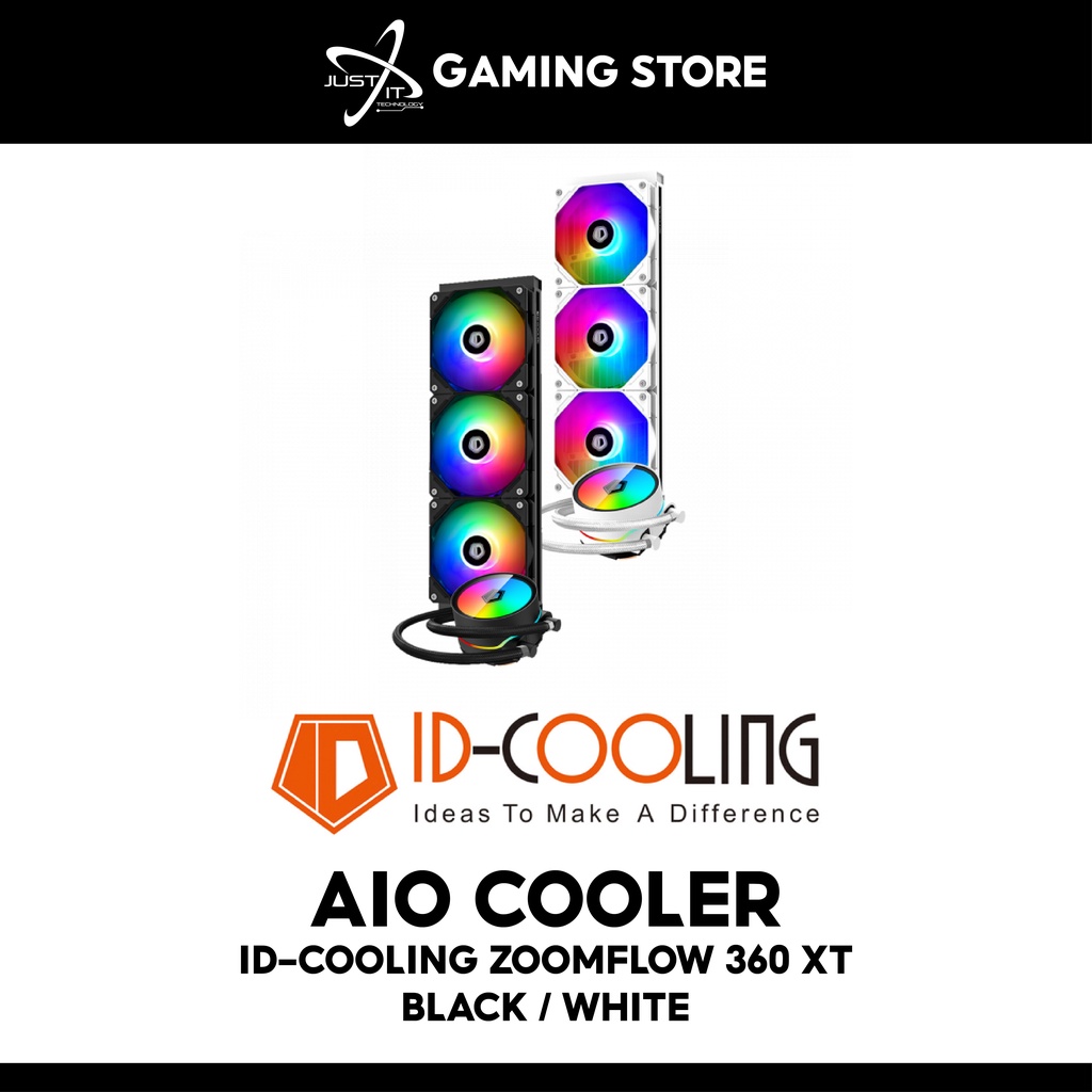 ID-COOLING ZOOMFLOW 360XT ARGB WATERCOOLING ( BLACK / SNOW EDITION ...