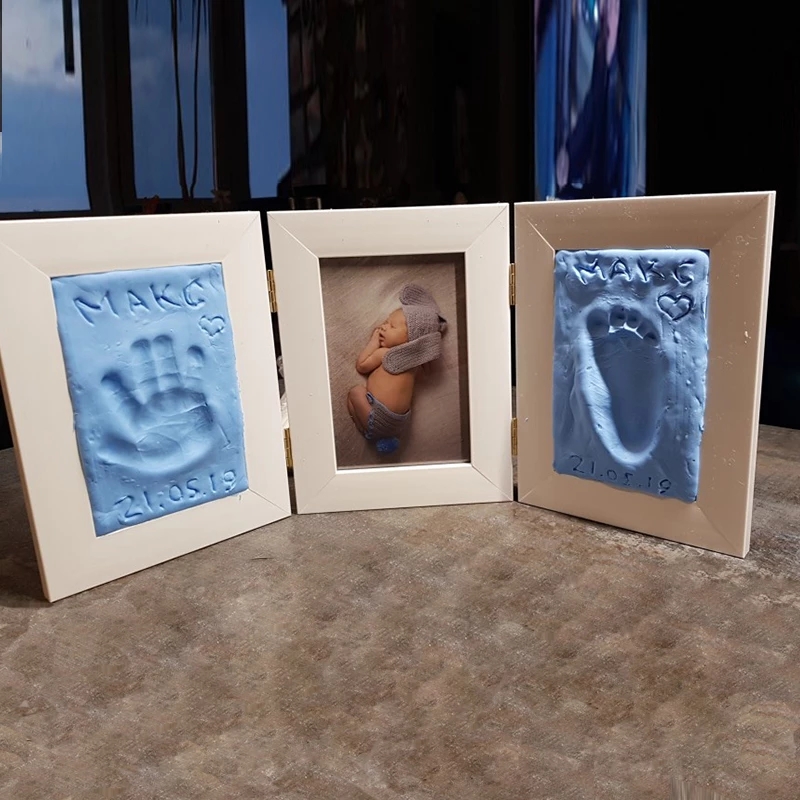 Purpose Quality Baby Footprint Clay Diy Hand Print Care Parent-child Ink Pad Toys - Image 5