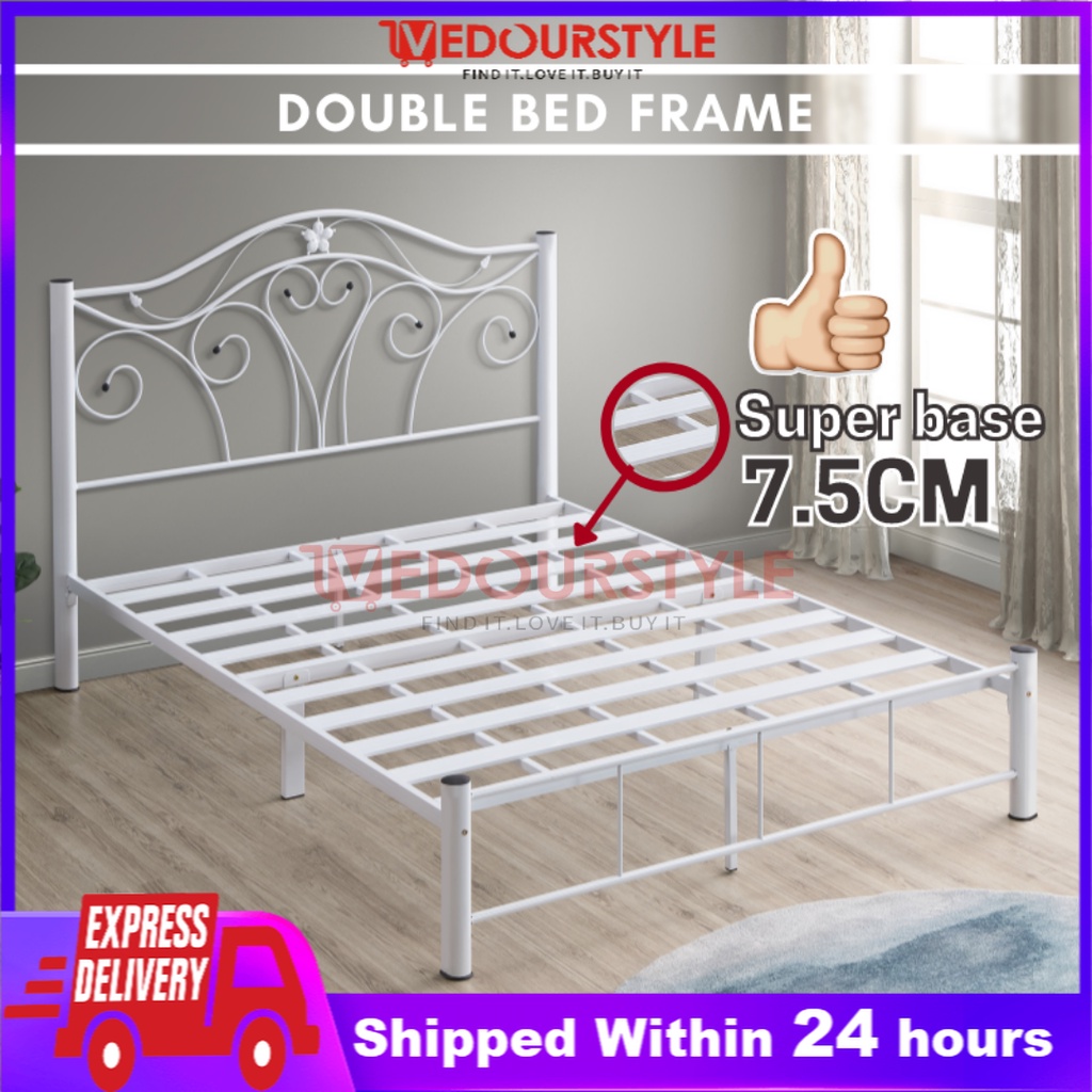 Vedourstyle Metal Double Bed/Katil Kelamin Besi/Katil Queen/Double Bed/Super Base /Katil Besi ...