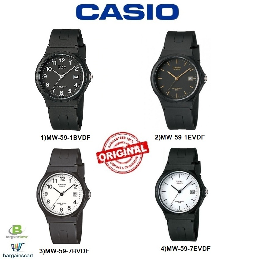 Casio Mw 59 Series Original Genuine Watch Shopee Malaysia