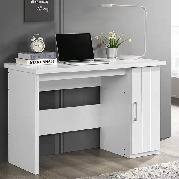 SA White Study Desk Study Table Meja Belajar Computer Desk with Storage