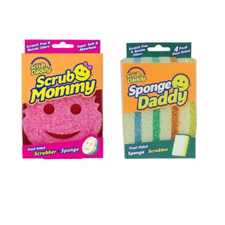 Sponge Daddy Cleaning Sponge 4 pack by Scrub Daddy / Scrub Mommy Dual