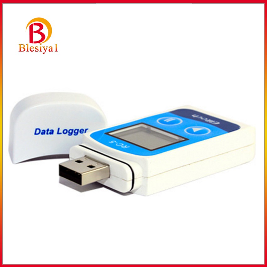 Produktbild von Elitech RC-4 Temperatur-Datenlogger – 10er-Pack, LCD, Externer Sensor, 16000 Werte, -30°C Bis +60°C, USB