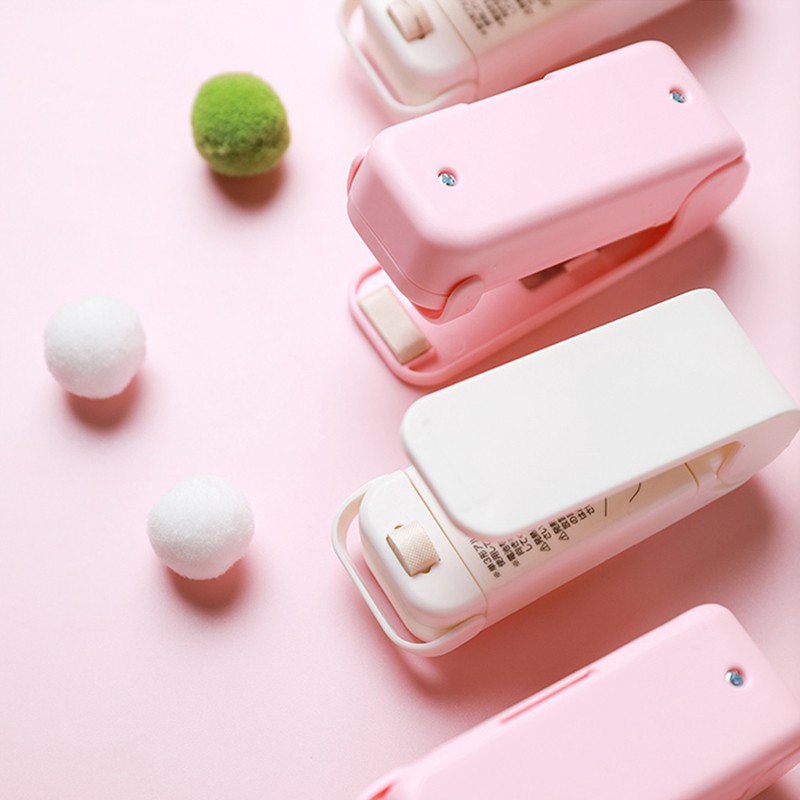 Ptable USB Charging Mini Heat Sealing Machine Impulse  Food Stage Sealer Seal Packing Plastic Bag Top