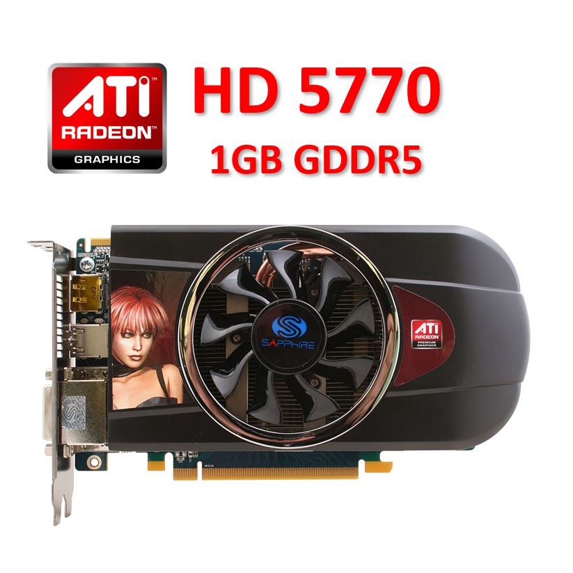 Sale Amd Radeon Hd 5770 Pci E 2 0 1gb Gddr5 Video Card Graphics Card Game Shopee Malaysia
