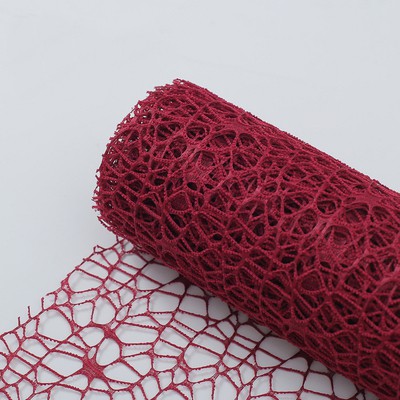 70x50cm Wine Red Korea Flower Mesh Wrapping Paper Bouquet Packaging ...