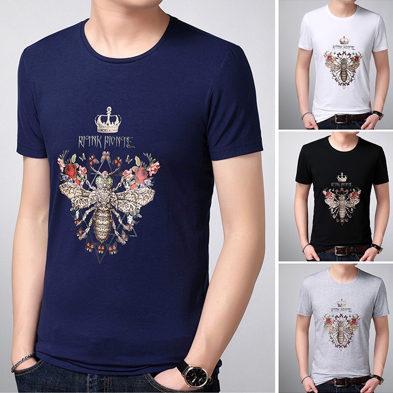 Stock Men S Fashion Short Sleeve T Shirt Casual Comfort T Shirt