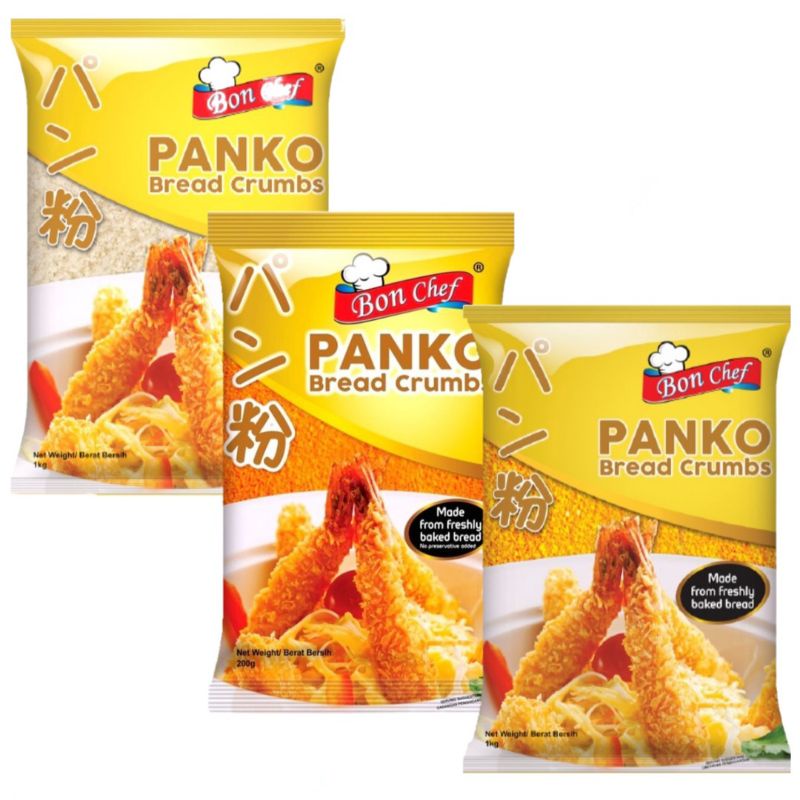 Bon Chef Panko Bread Crumbs 1kg / Serbuk Roti (Original / Orange