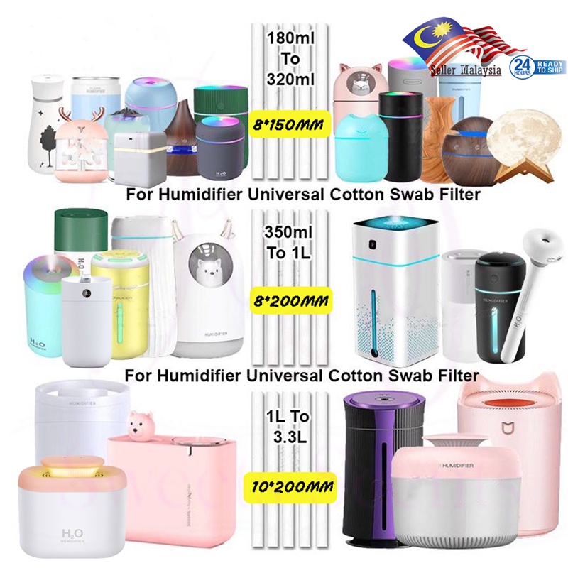 Air Humidifier Cotton Stick Air Purifier Replacement Filter Cotton Rod USB Aromatherapy Absorbent Cotton Value Pack