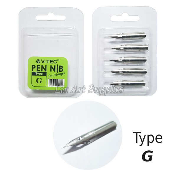 V Tec Comic Caligraphy Pen Nibs G Pen Maru Saji School Shopee Malaysia