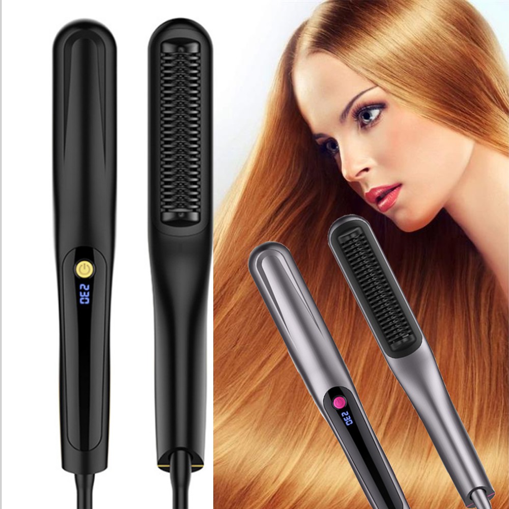 New 2 IN 1 Loni Hair Straightener Comb Anti-Scald Hair Iron Brush 240V Hair  Styling Tool | Shopee Malaysia