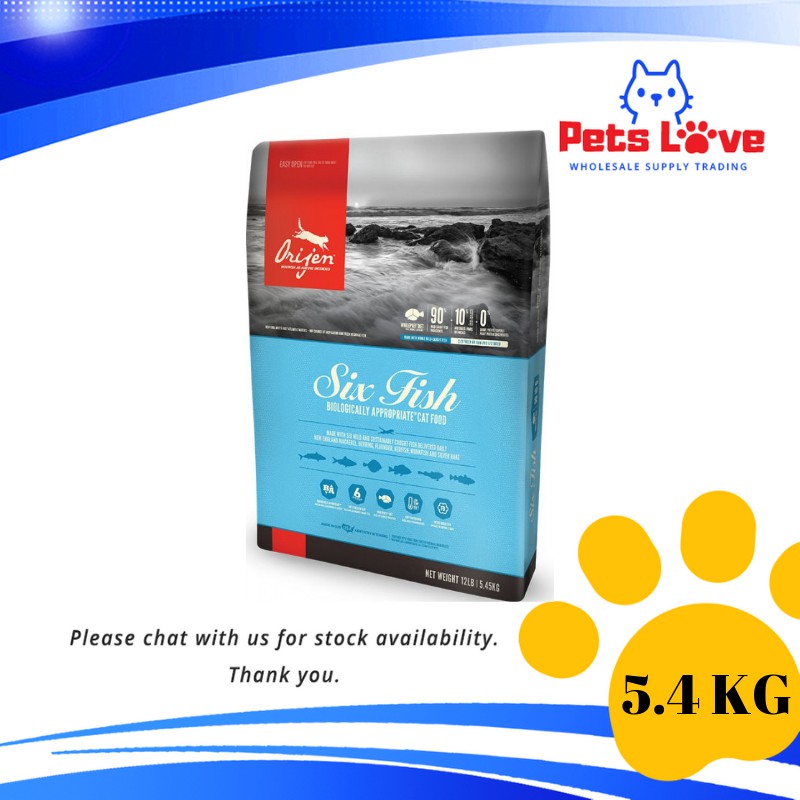 Cm06 Orijen Six Fish Cat Food 5 4kg Shopee Malaysia