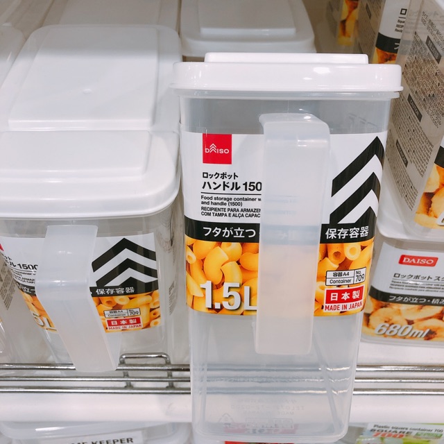 Food Storage Container with Handle Daiso Food Container 1.5L Large
