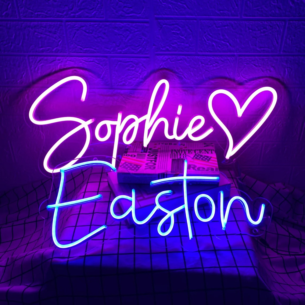 Custom Name Neon Sign for Kids, Family Name Sign,Kid Room Decorations, Home Decor Wall Decor, Neon Sign Custom, LED Neon Light Personalized Gifts for Baby, Birthday Gift