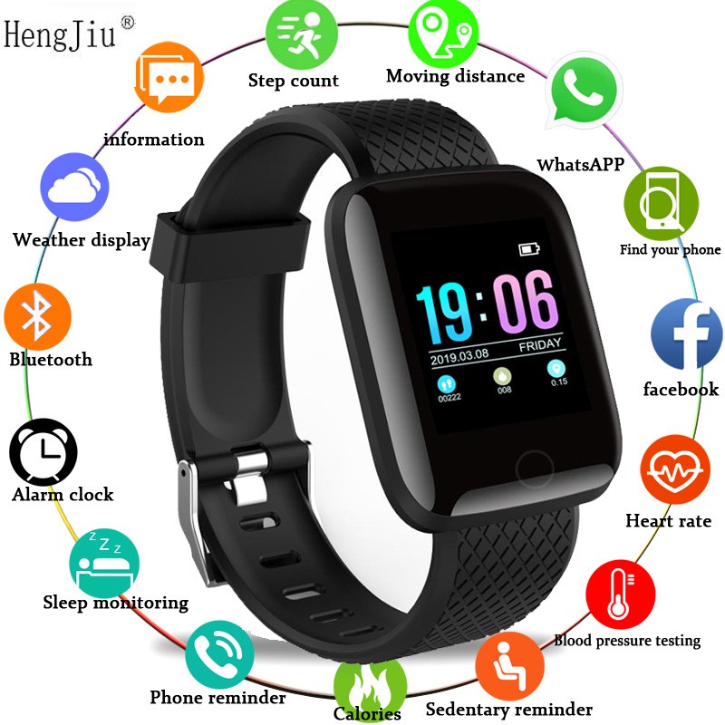 Smart Watch Blood Pressure Waterproof Smartwatch Women Heart Rate Monitor Fitness Tracker Watch Sport For Android Ios Shopee Malaysia