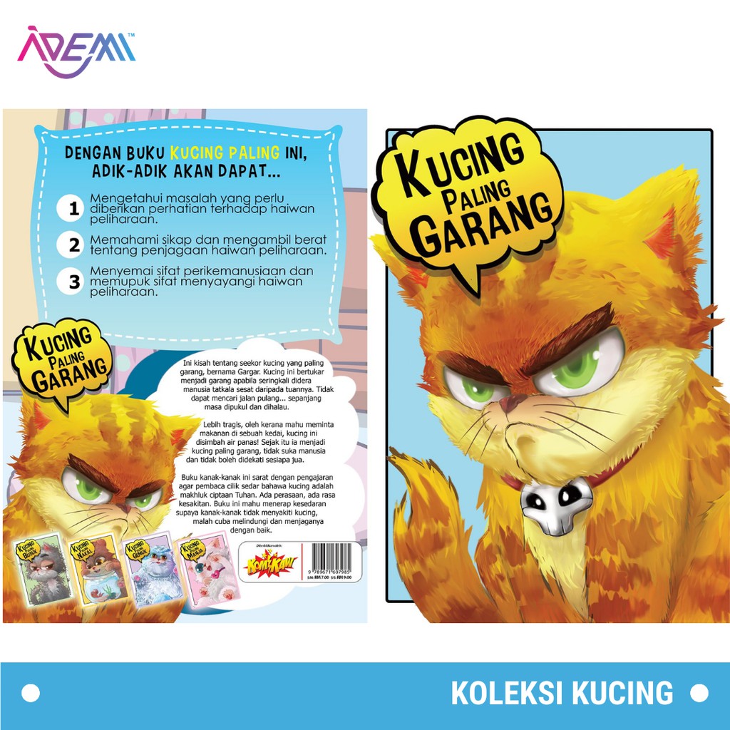 Koleksi Buku Blink Set Kanak-kanak Buku Kucing Paling Best Beli 5 