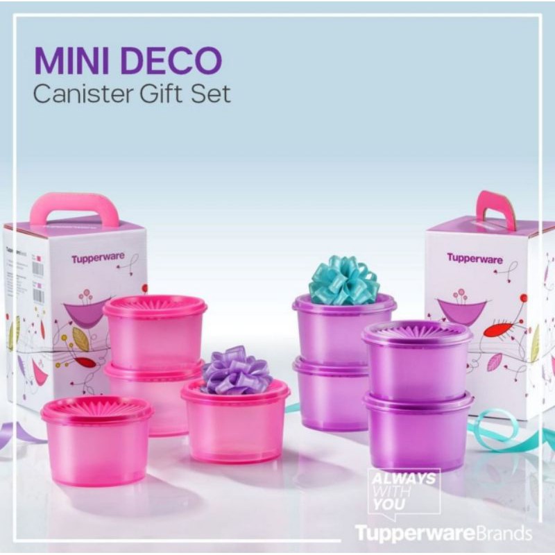 Tupperware Mini Deco Canister Gift Set