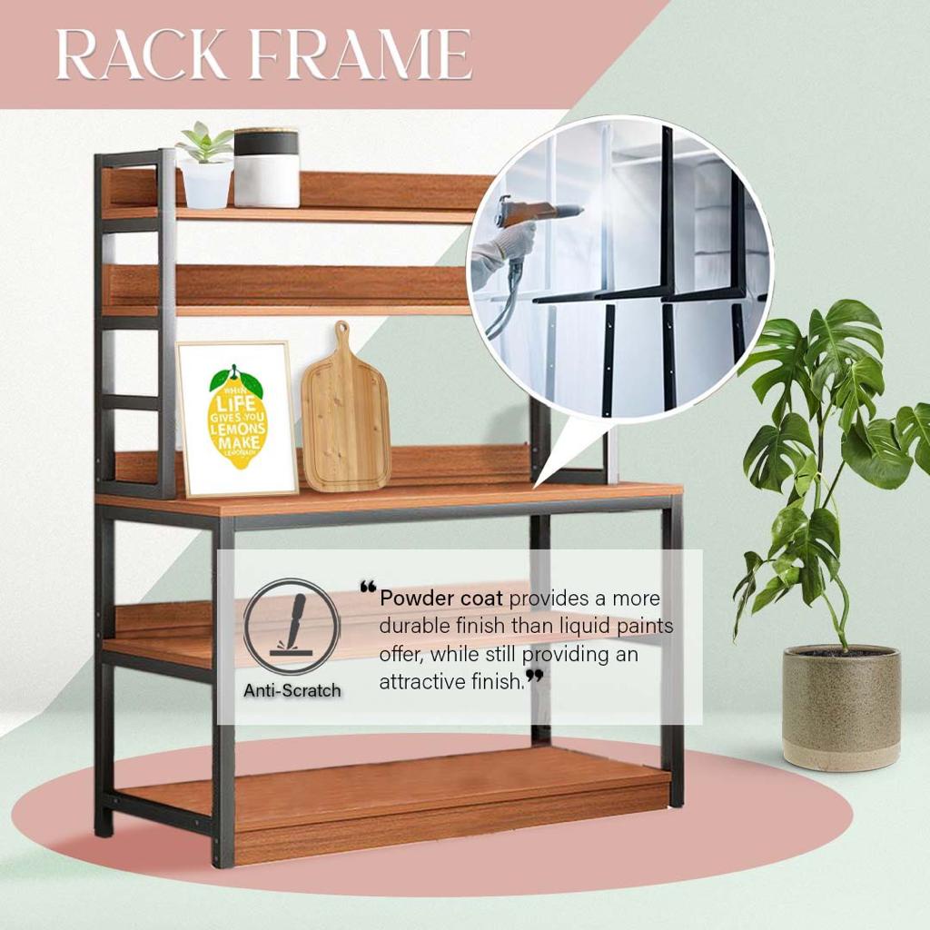 READY STOCK FINSSO: Kitchen Cabinet Rack 80CM/100CM/120CM / UTILITY SHELF/ STORAGE RACK