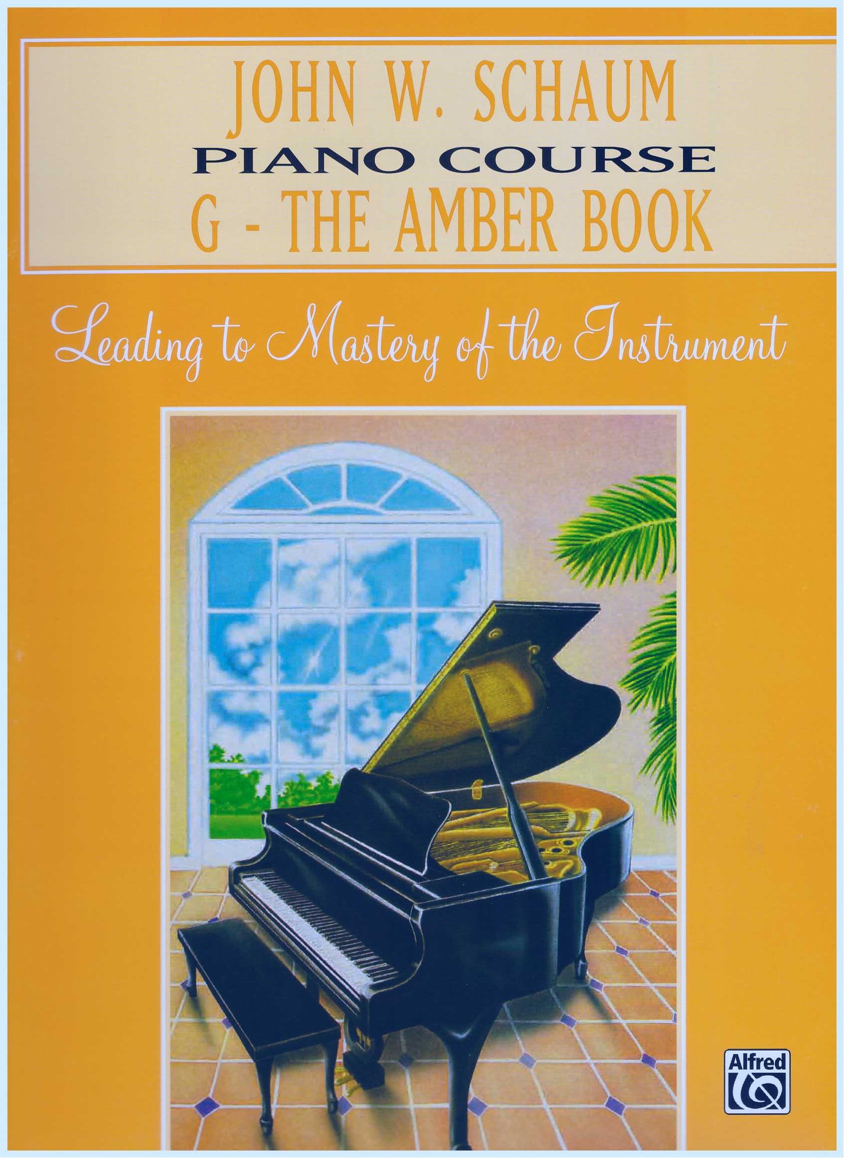 John W. Schaum Piano Course Book G - The Amber Book Piano Music Book