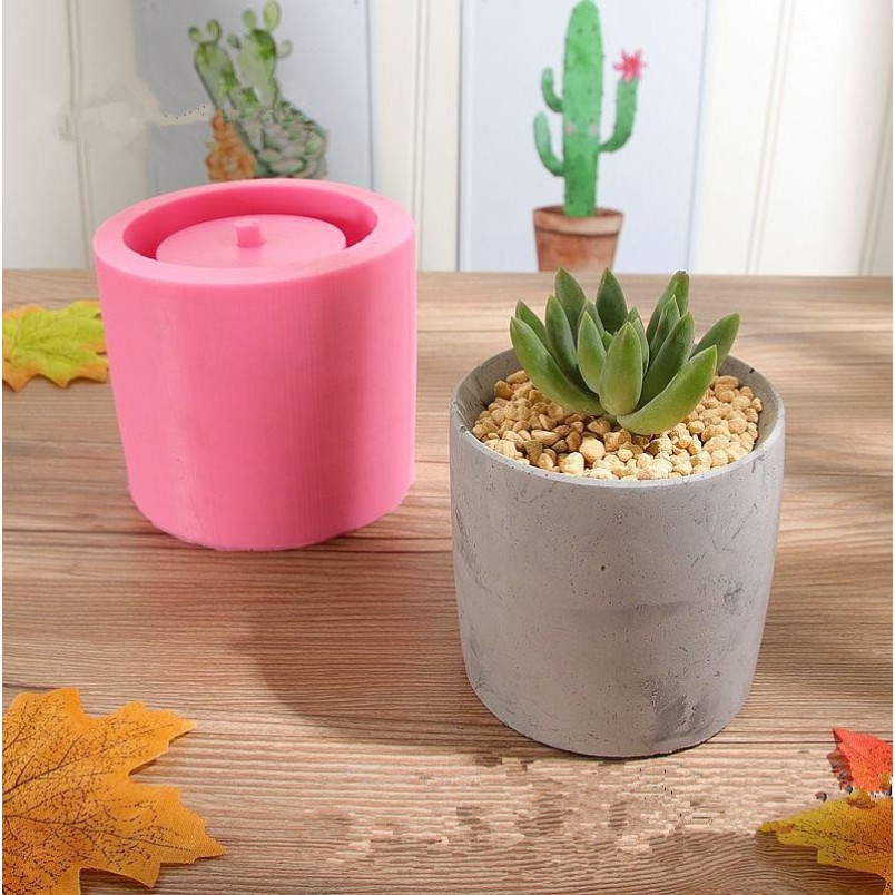 Succulent Silicone Mold Diamond Shaped Surface Succulent Plant Flower Pot Soap Bottle Mold Silicone Mold DIY Ashtray Candle Holder Mould 2 Pcs Flower Pot Silicone Mold 