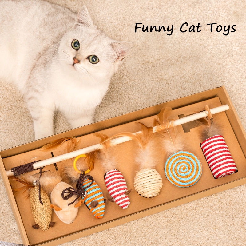 cat toys feather stick