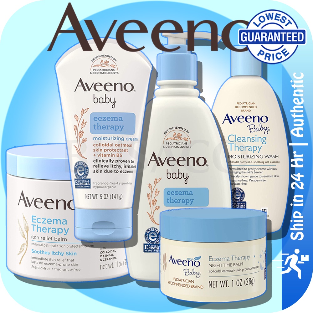 Aveeno Baby Eczema Therapy Moisturizing Cream Nighttime Moisturizing