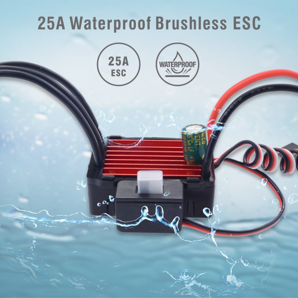 SURPASS KK Series Waterproof Brushless 2030 4500KV Motor 25A ESC for 1/18 1/20