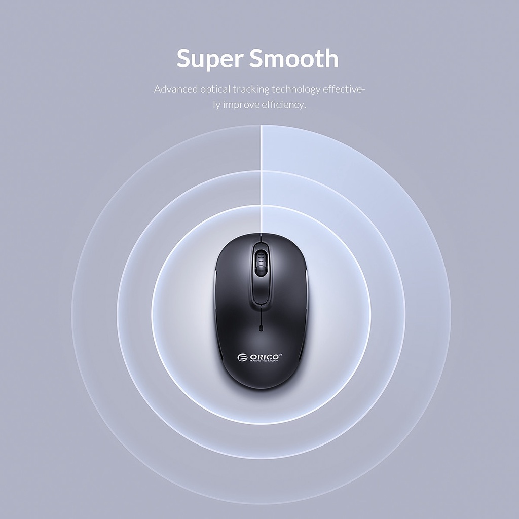 Versatile Premium ORICO 2.4GHz Wireless Mouse USB Receiver Slim Silent Mice Ergonomic Computer Desktop Laptop PC（WD... - Image 5
