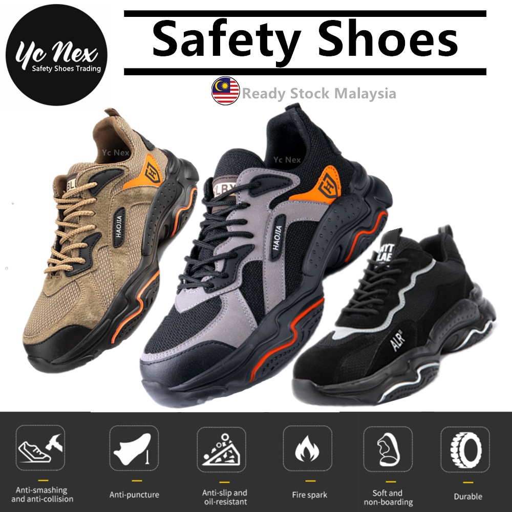 Safety Shoes Safety Boots 208207 / 518 Low Cut Lace Up Steel Toe Cap Shopee Malaysia