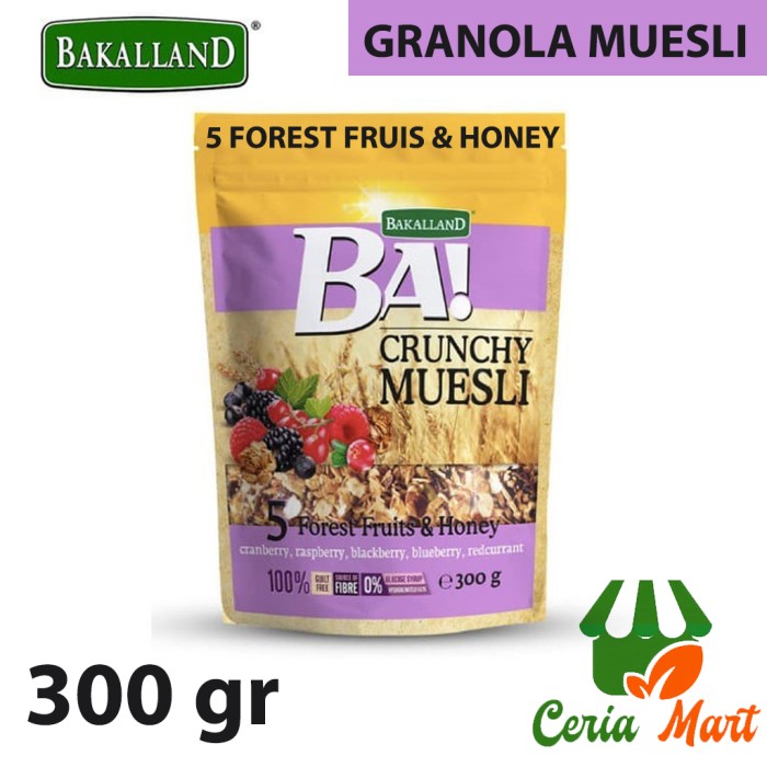 Bakalland Ba Granola Fruit Cereals! Crunchy Muesli 5 Forest Fruit 300