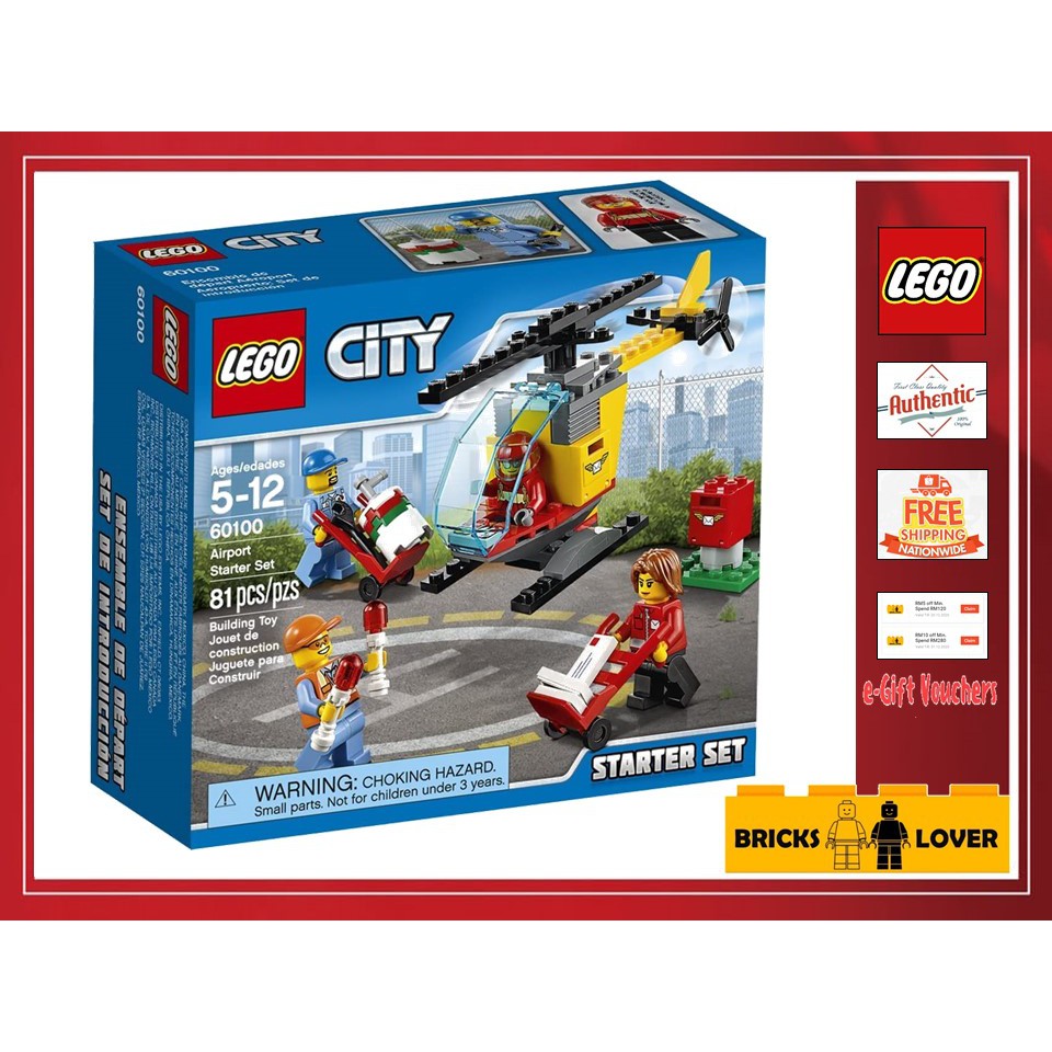 Lego 60100 CITY {Bricks_Lover} - Airport Starter Set (100% Original ...