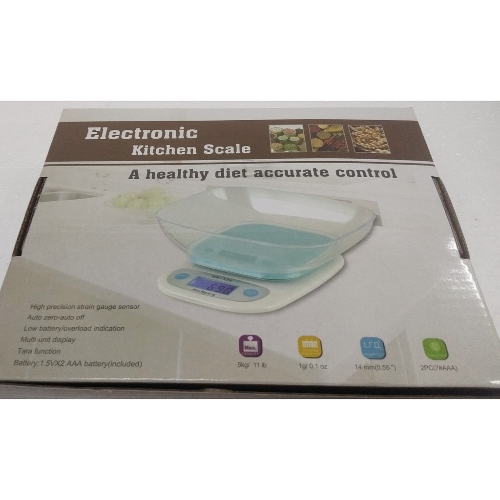 Zj 1 7kg Electronic Kitchen Scales Shopee Malaysia