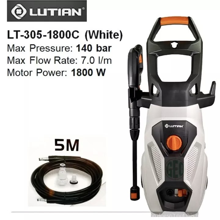 [LUTIAN] High Pressure Portable Water Jet ( car wash and multipurpose)  Pemyembur Air Jet cuci kereta LT 305 1800C