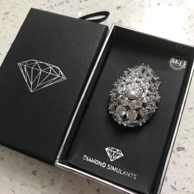 Lovisa Diamond Simulant Ring | Shopee Malaysia