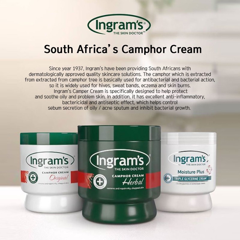 ingrams skin doctor camphor cream herbal