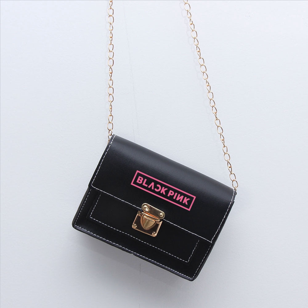 black pink sling bag