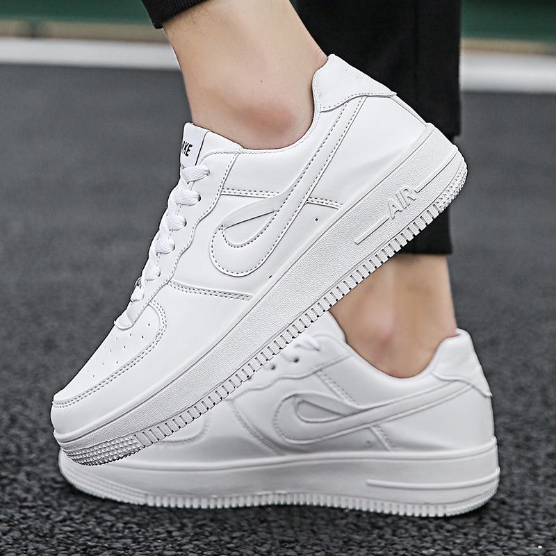 white low top forces