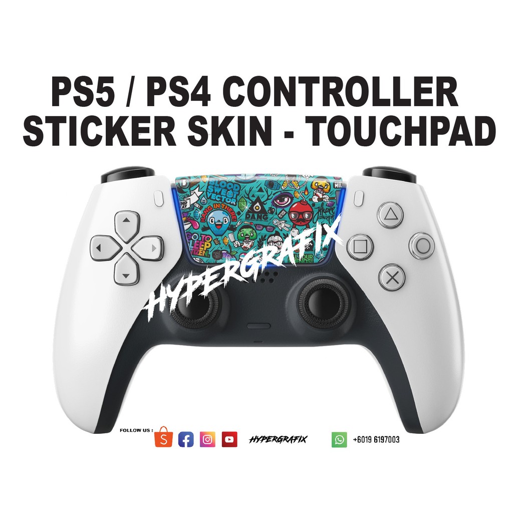 PS5 / PS4 TOUCHPAD CONTROLLER STICKER SKIN (1 pcs) Shopee Malaysia